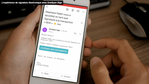L’expérience de signature électronique avec OneSpan Sign