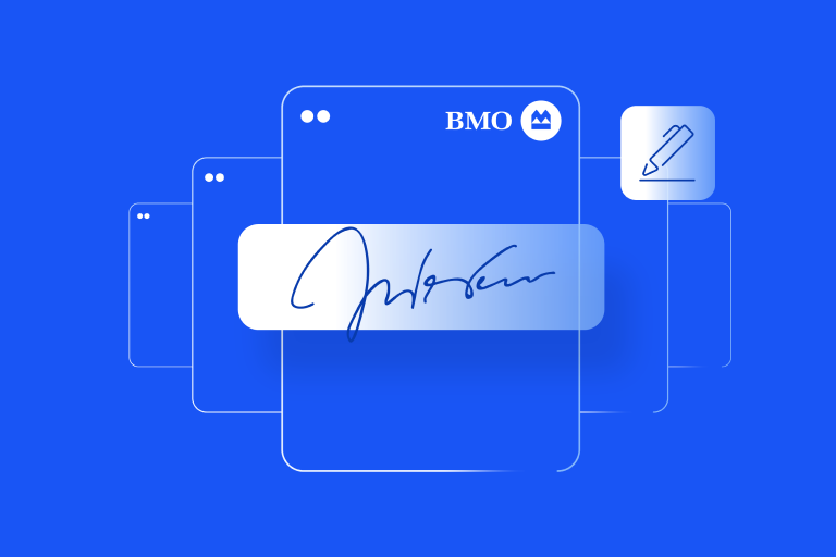 Bank innovation with electronic signatures