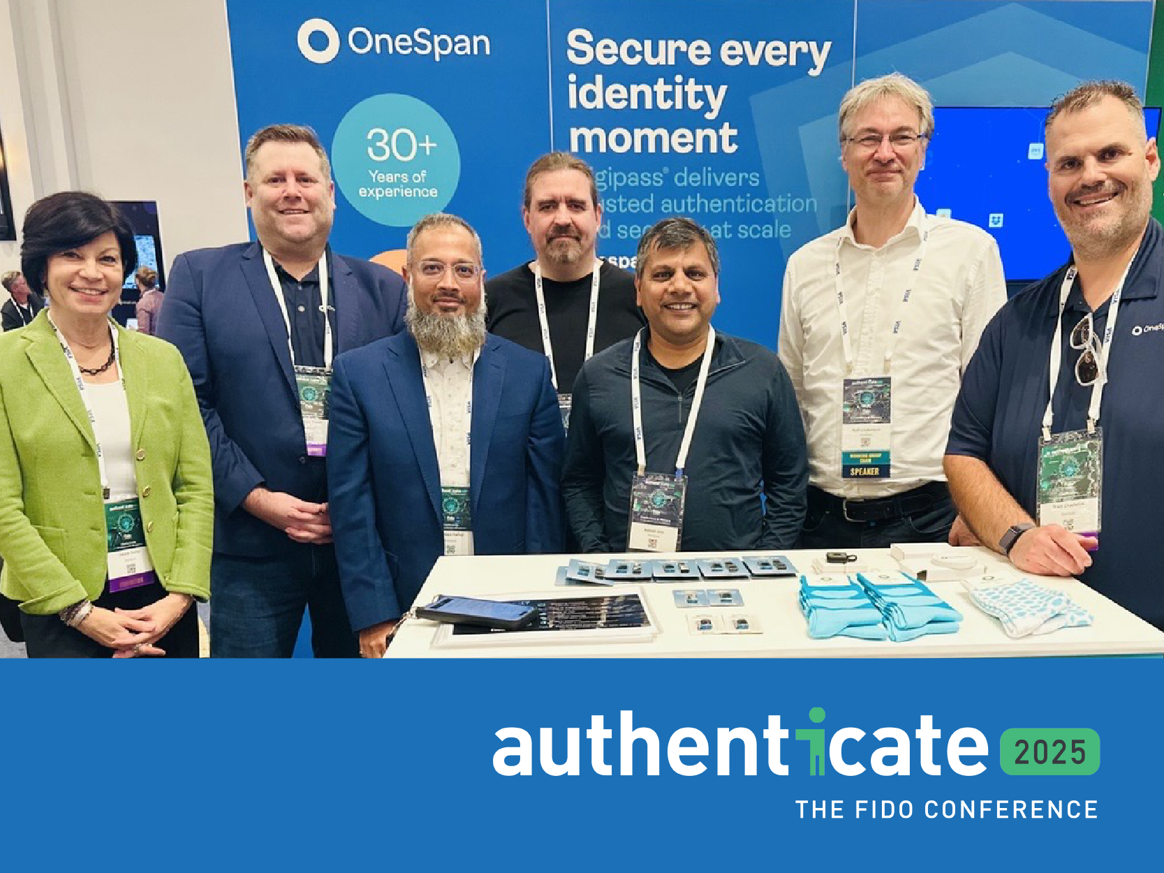 Authenticate 2025 with OneSpan team