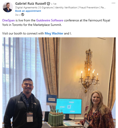 OneSpan at Guidewire Conference 2026 in Toronto