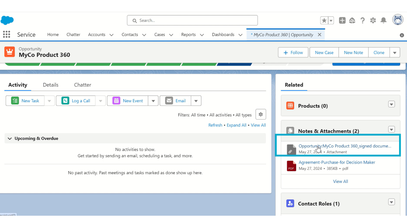 e-signature integration for Salesforce 6