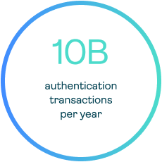 10 billion authentication transactions per year
