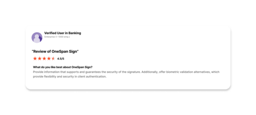 Verified User in Banking - testimonials